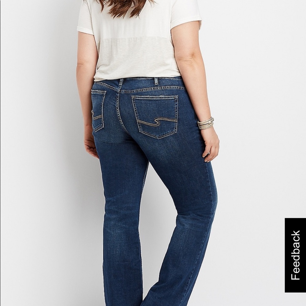 Plus Sized Silver Jeans Aiko Bootcut Size 16